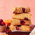 1-Bowl Cranberry Orange Scones (Vegan + GF)